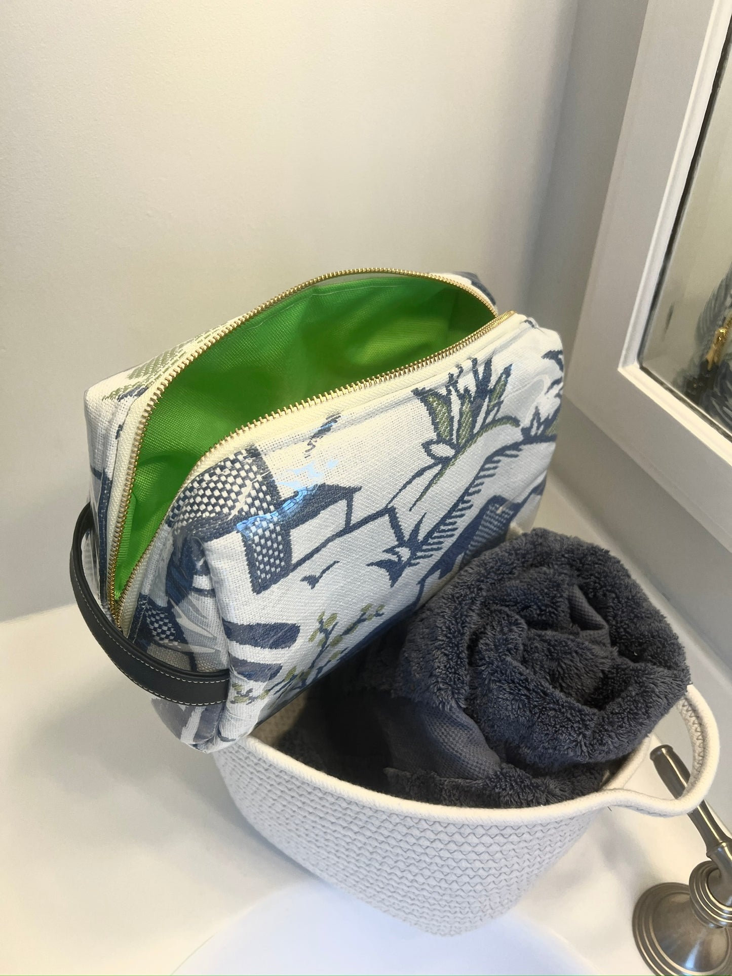 Landmark Toiletry Bag in Blue