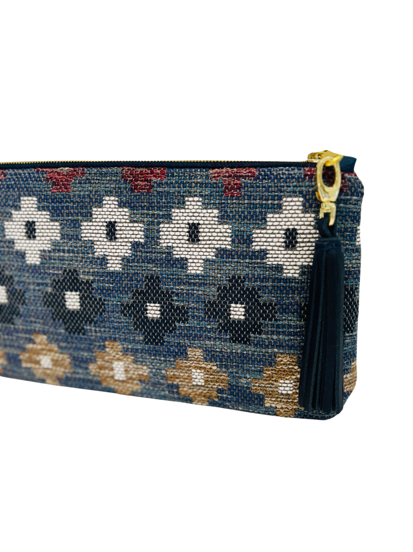 Navy Aztec Clutch