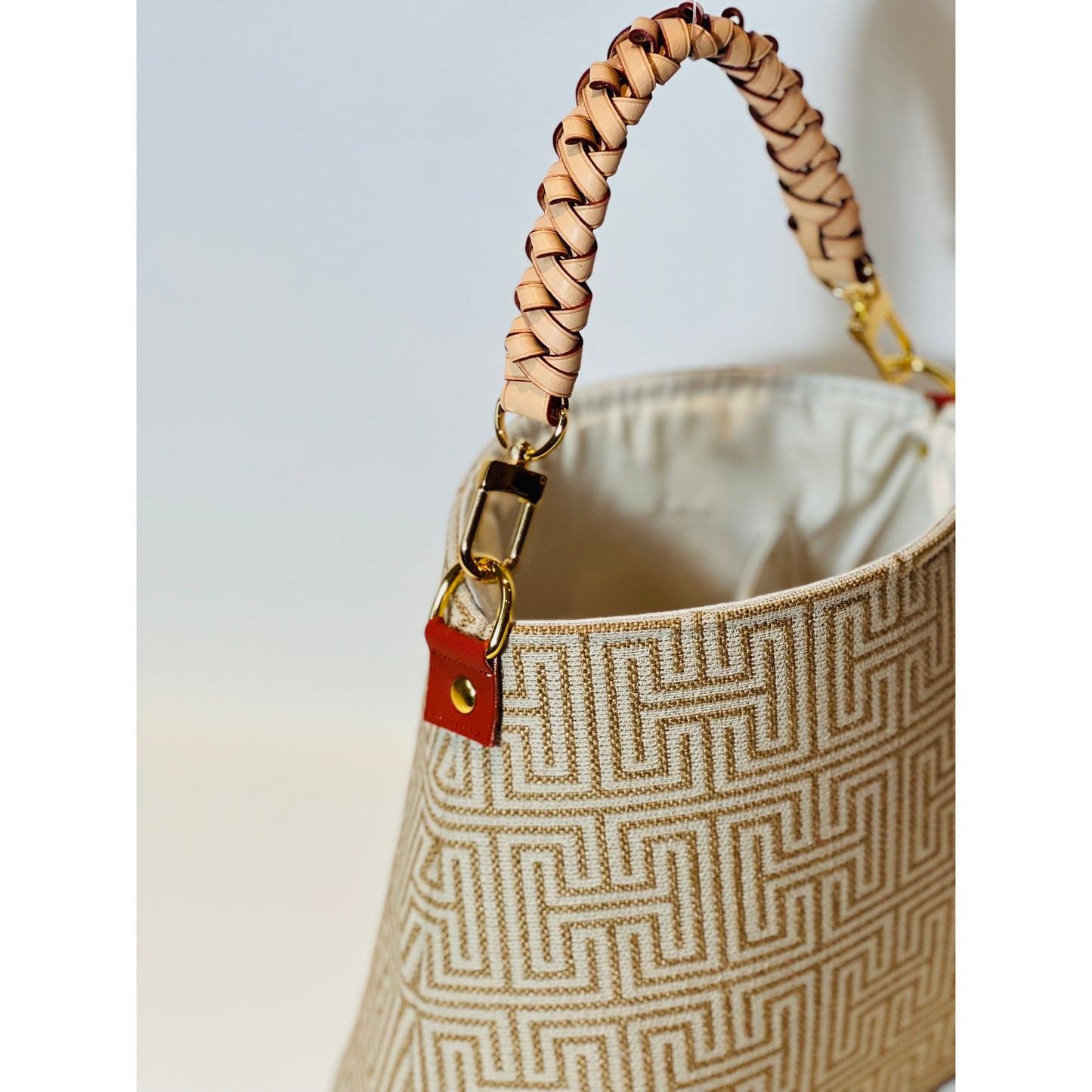 Geometric Bucket Bag