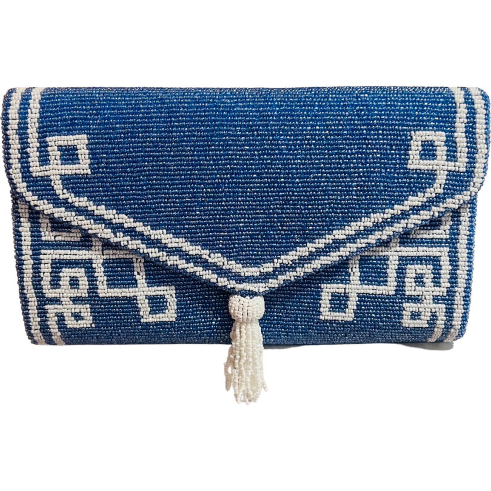 pearl white clutch purse for women , handcrafted, 1 compartment, rich  design - Traditionally Yours