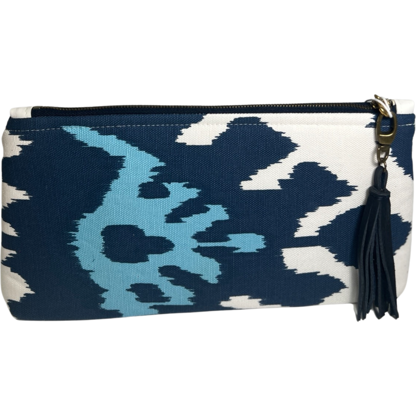 Navy Ikat Clutch