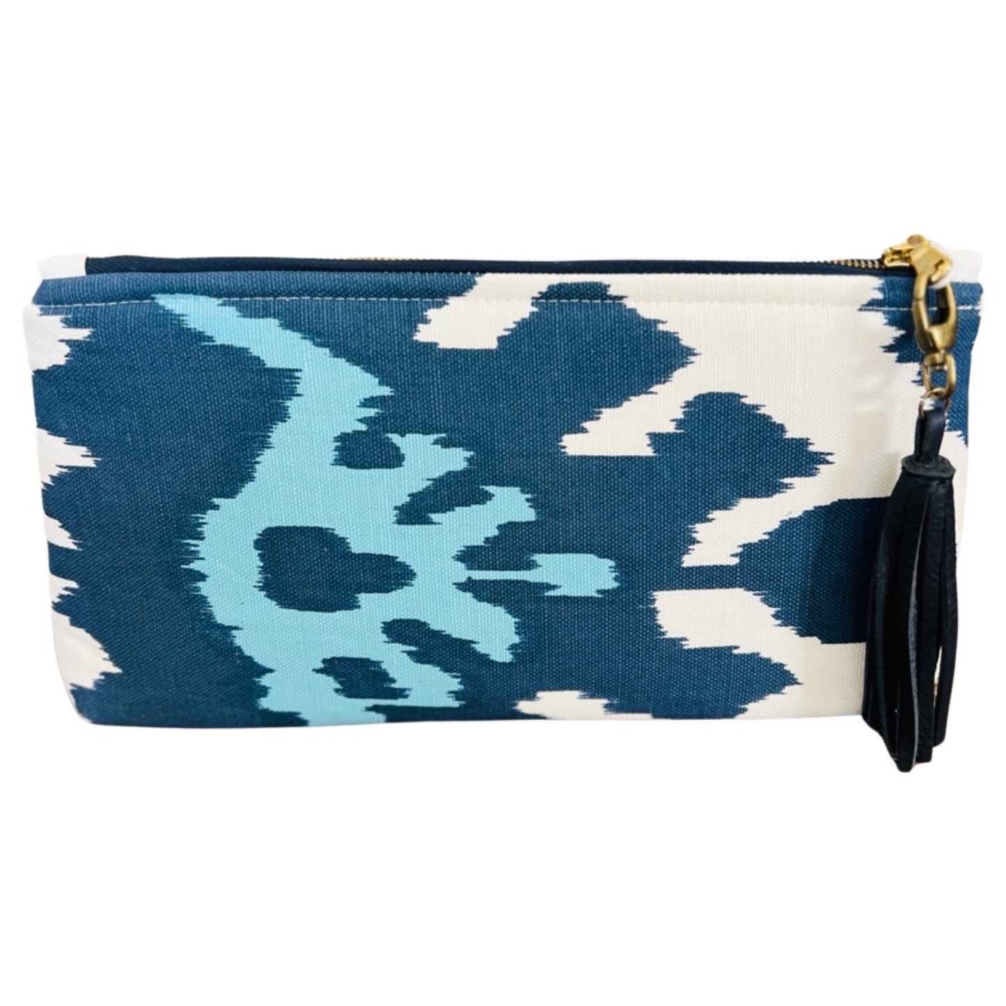 Navy Ikat Clutch