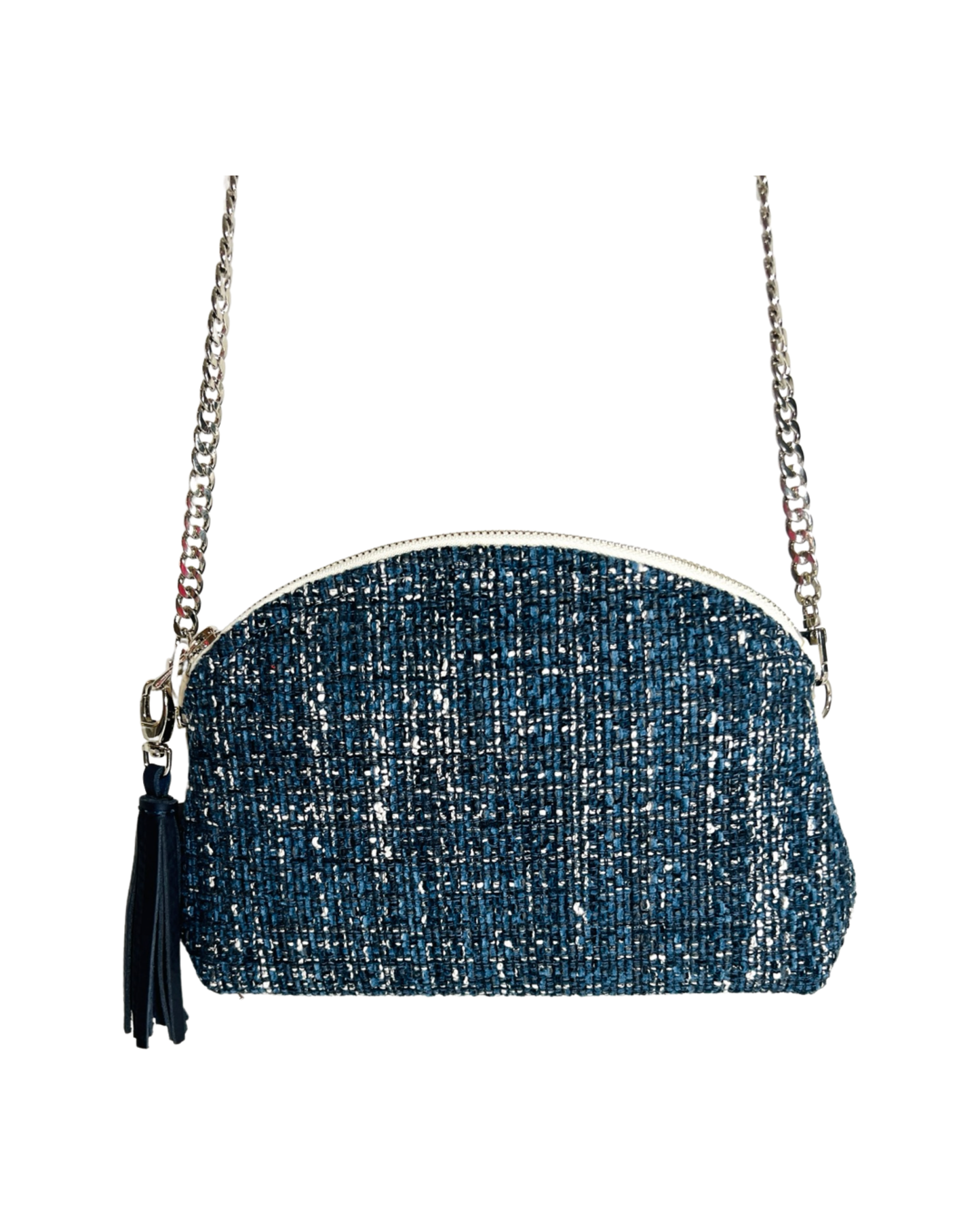 Navy Tweed Purse