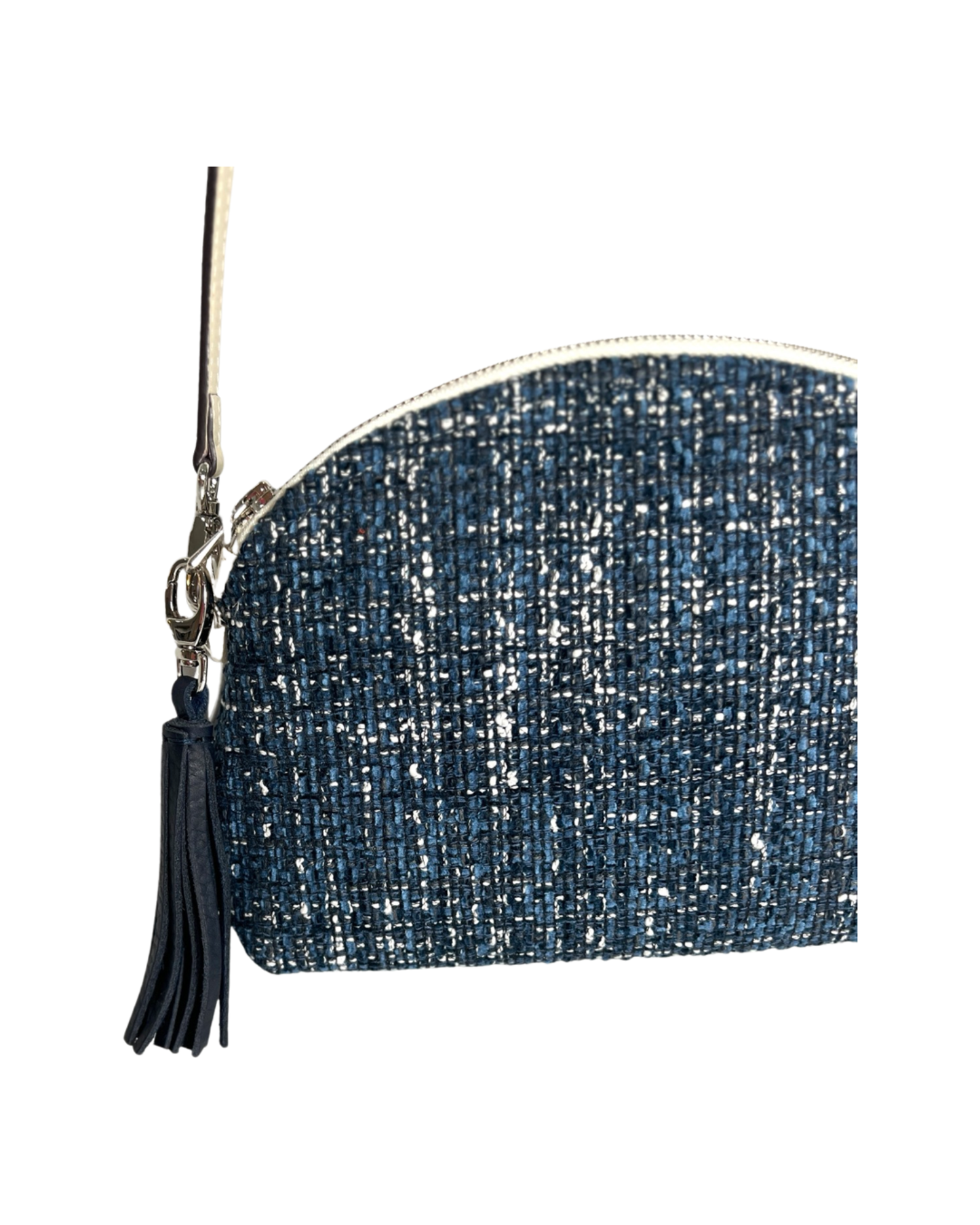 Navy Tweed Purse